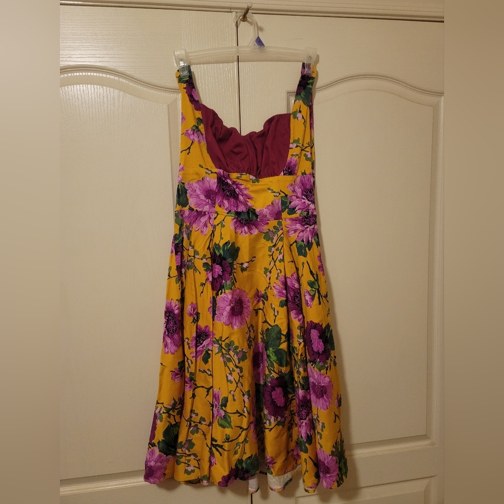 Discontinued Pinup Couture Halter Swing Dress